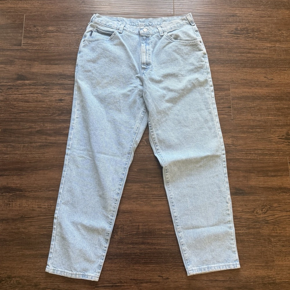 Vintage CHIC Mom Jeans 18W 34x28.5 Petite High Waisted Light Wash USA 80s